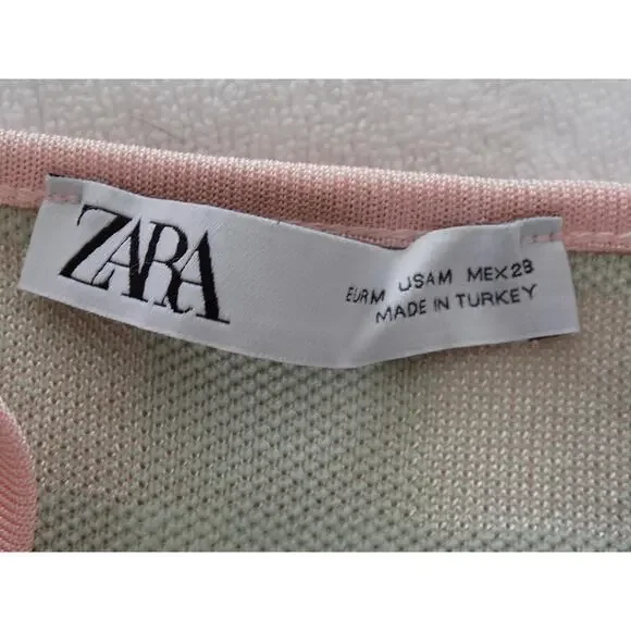 Zara cropped camisole cami tank knit top size Medium - Picture 7 of 8